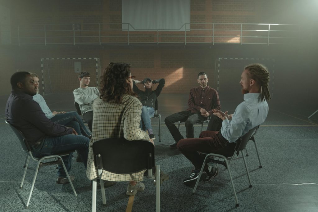 Group therapy in person